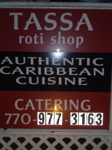 Tassa Outside Sign